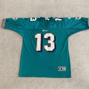 Vtg 90s Miami Dolphins Dan Marino #13 Starter Jersey Size 52 XL